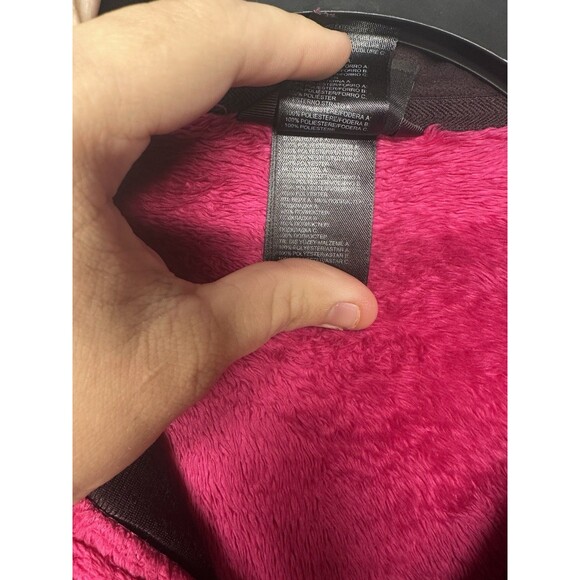 The North Face Women’s Fuzzy Fleece Full Zip Jacket Pink Size Medium Soft Warm - Picture 8 of 12